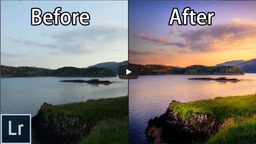 Difference between two images of landscapes